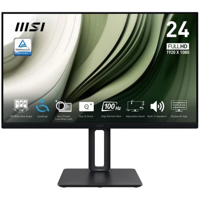 MSI PRO MP245PG 24" IPS Full HD 100Hz Height Adjustable Monitor with Speakers PRO MP245PG