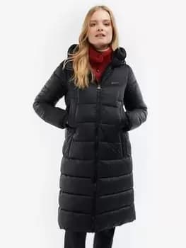 Barbour Buckton Quilt Jacket- Black, Size 12, Women