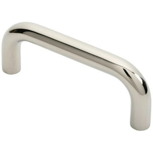 Loops Round D Bar Pull Handle 169 x 19mm 150mm Fixing Centres Bright Steel Metallics unisex