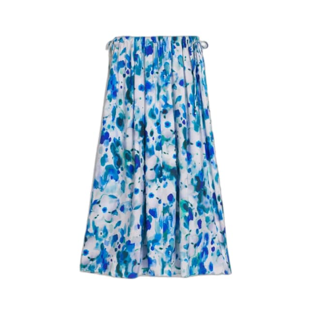 Desigual Womens skirt Desigual Fiori Bleu Female L