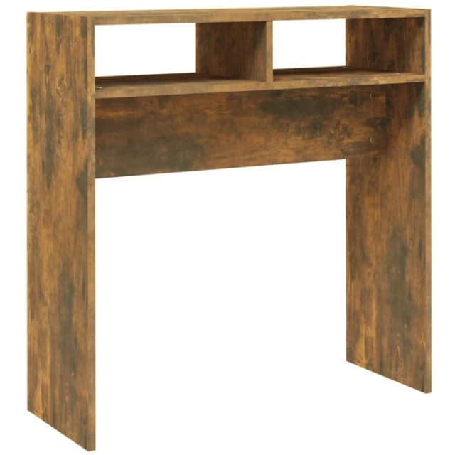 Vidaxl Console Table Smoked Oak 78X30X80 Cm Engineered Wood, Brown 815936