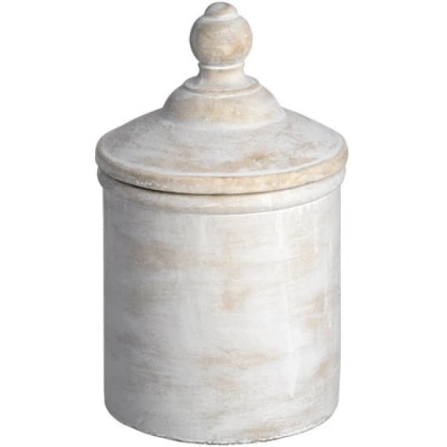 Hill Interiors UK Homeliving Large Antique White Cannister