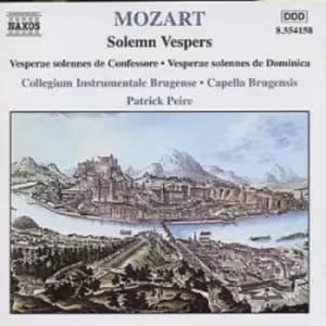 SOLEMN VESPERS by Wolfgang Amadeus Mozart CD Album