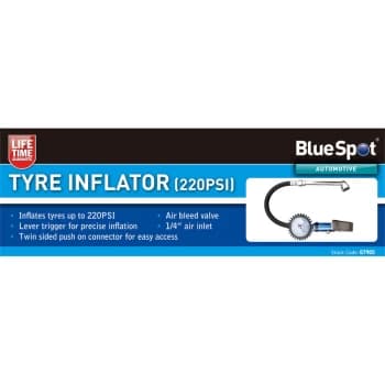 07905 Tyre Inflator (220PSI) - Bluespot