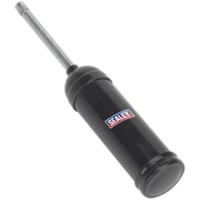 Loops Mini Grease Gun - Push Action Hand Greaser - Rigid Extension Tube & Nozzle Multi