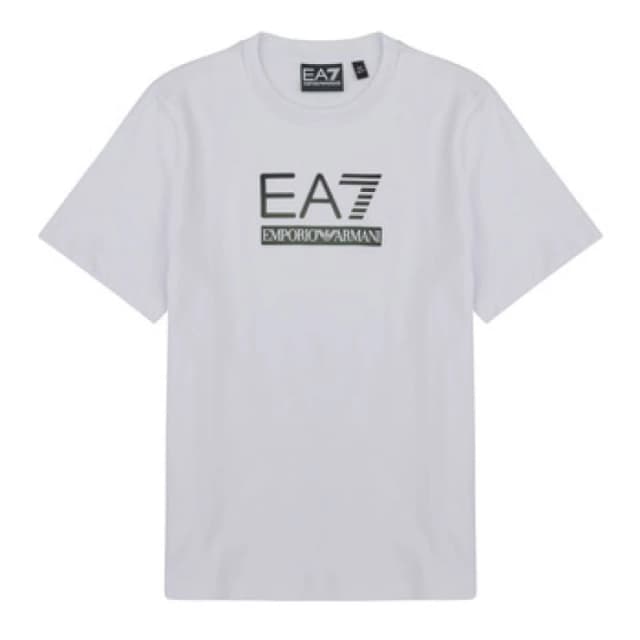 Emporio Armani EA7 7B000168 boys's Children's T shirt in White