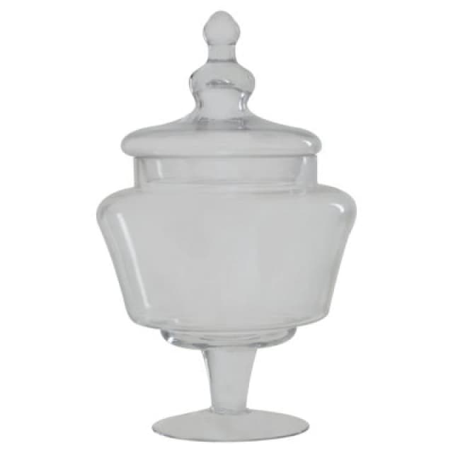 Premier Housewares Olivia Clear Glass Candy Large Storage Jar Clear