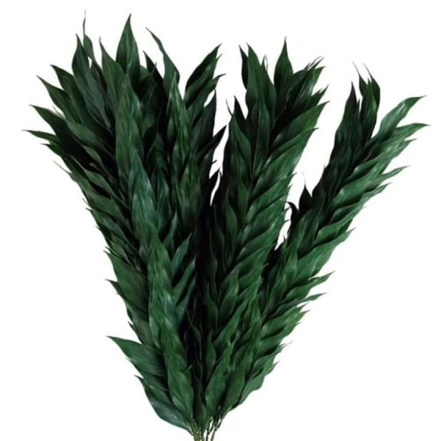 Leaf Pack of 6 x 100cm Artificial Plastic Decorative Leaf Spray