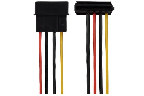 Maplin Maplin 4 Pin PSU Molex to 2x 15 Pin SATA Power Lead Cable - 0.35m MP-AK-CBPW01-30