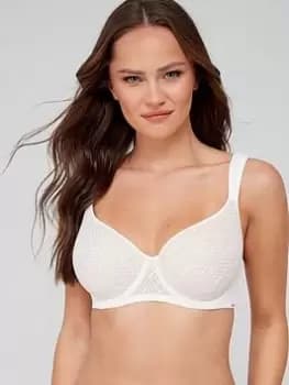 DORINA Leila Full Cup Light Padded Demi Bra - Ivory, Ivory, Size 32Dd, Women