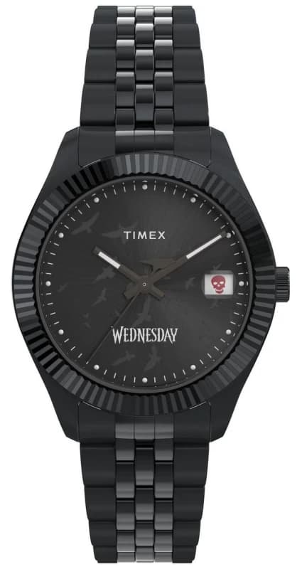 Timex TW2Y19600 x WEDNESDAY Legacy (36mm) Black Dial / Black Watch