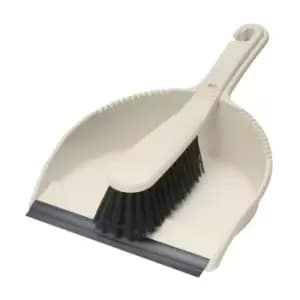 Addis Soft Dustpan & Brush Set Linen