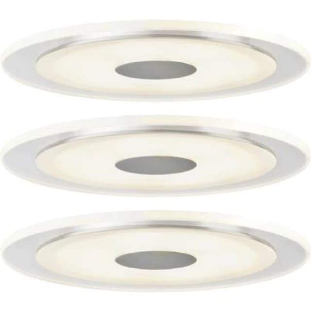 Paulmann Paulmann 92543 Whirl LED recessed light 3 Piece set LED (monochrome) Built-in LED 18 W Aluminium 92543
