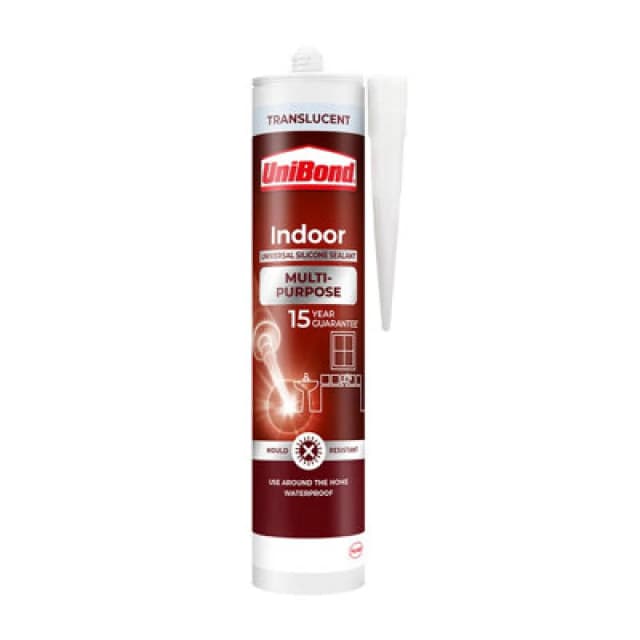 UniBond Indoor Multi Purpose Sealant Cartridge Translucent - 274g Clear