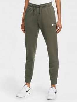 Nike NSW Essential Fleece Pants - Olive , Olive Size M Women