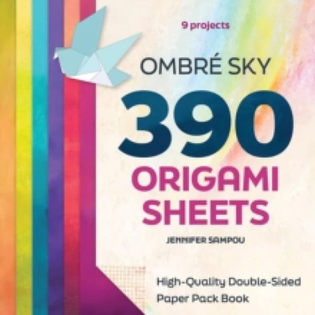 Ombre Sky 390 Origami Sheets : High-Quality Double-Sided Paper Pack Book Paperback / softback