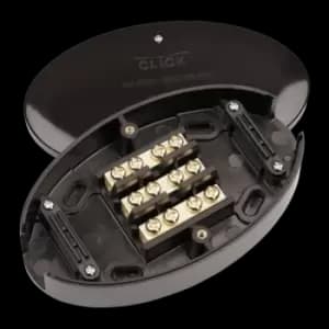 Click Scolmore Essentials 60A Junction Box 3 Term Brown - WA222