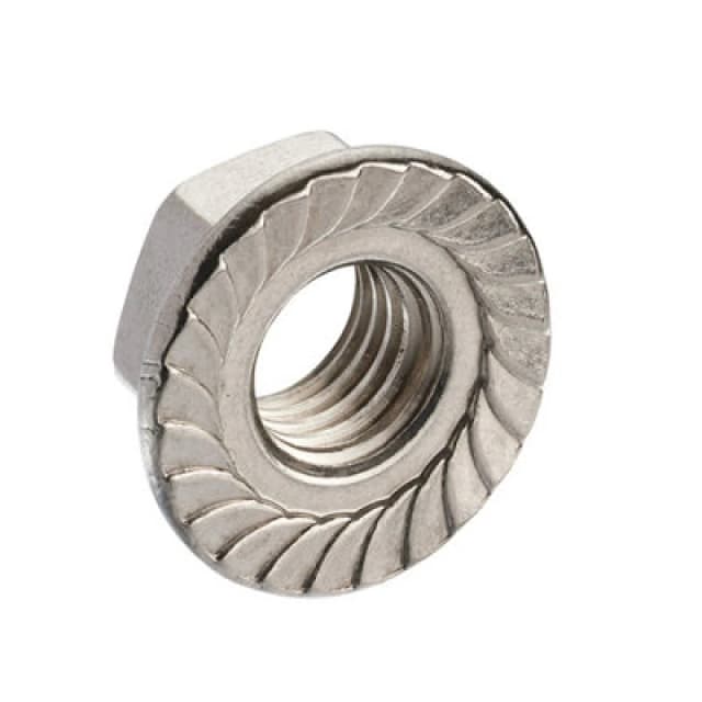 Unifix A2-304 Serrated Flange Nuts M6 X 1.00 - Q206923S00600000000