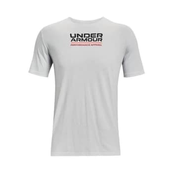 Under Armour Armour Multi Box Logo T Shirt Mens - Grey