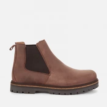 Birkenstock Mens Stalon Nubuck Chelsea Boots - Mocca - UK 10.5/EU 45