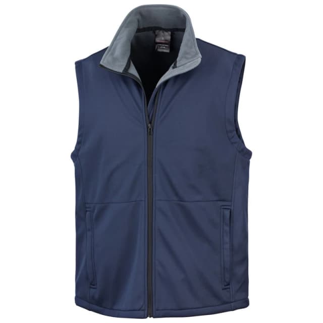 Result Core Mens Softshell Body Warmer in Navy Size: Small Navy Male S