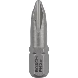 Bosch Extra Hard Phillips Screwdriver Bits PH2 25mm Pack of 100
