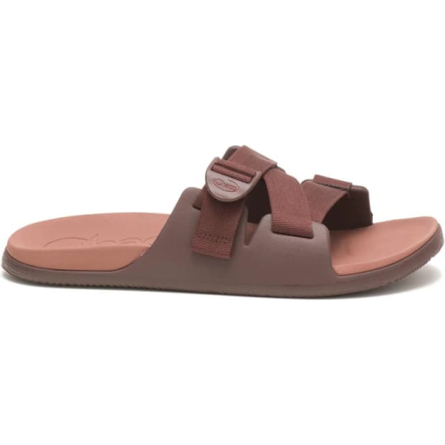 Chaco Chillos Slide Sandal Mens Chocolate male 7 (41)