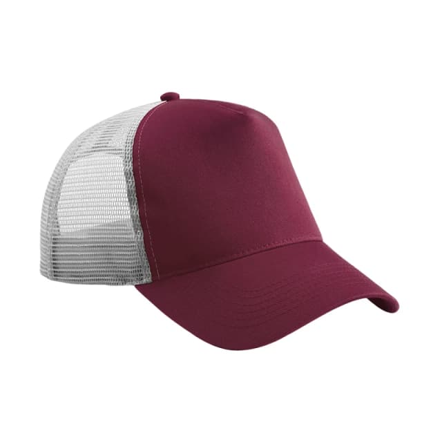 Beechfield Beechfield Men Snapback Trucker Cap in Burgundy Burgundy One Size Male 5063377408072