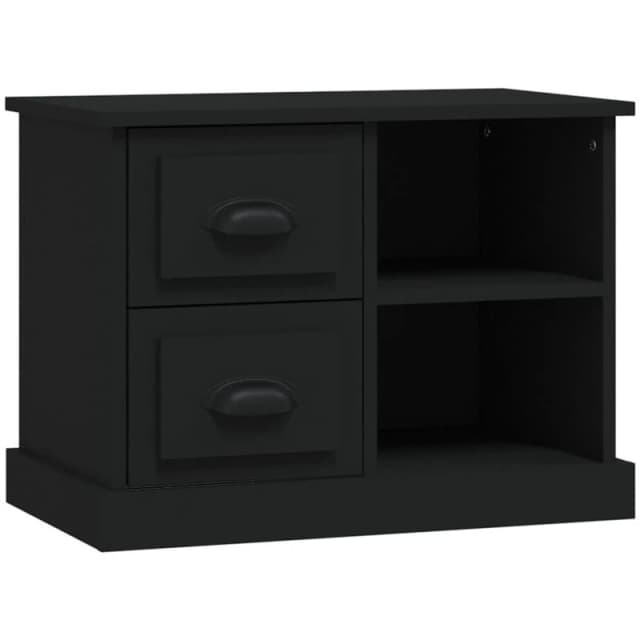 VIDAXL Bedside Cabinet Black 60x35.5x45cm vidaXL 816369