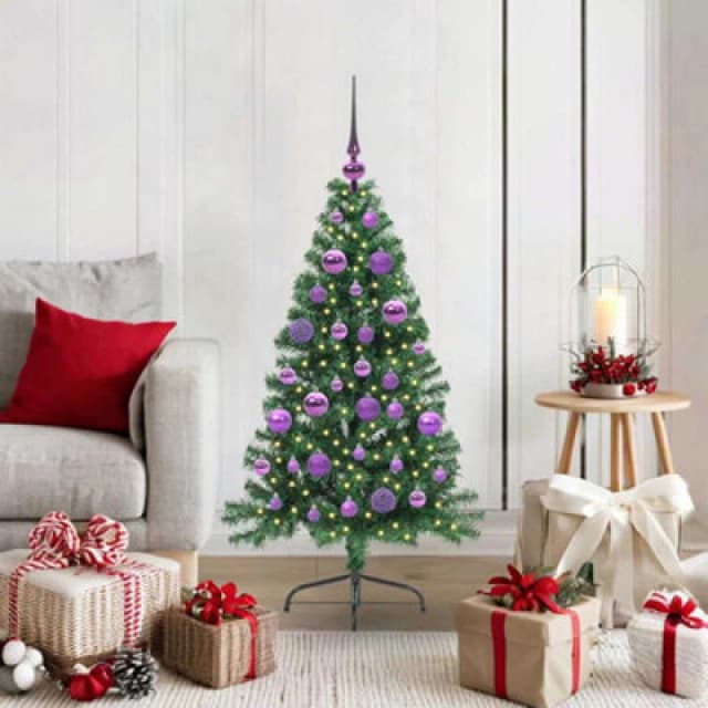 vidaXL Artificial Christmas Tree Green 120cm PVC, Green 3396995
