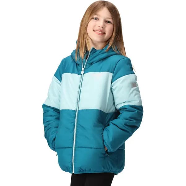 Regatta Girls Lofthouse VII Full Zip Padded Jacket 5-6 Years - Chest 59-61cm (Height 110-116cm) Gulfstream/Sea Haze RKN144G-WPT-5