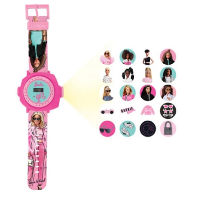 Lexibook Kid's Adjustable Projection Watch With 20 Projections Of The Barbie