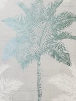 Arthouse Palm Luxe Grey & Duck Egg Wallpaper