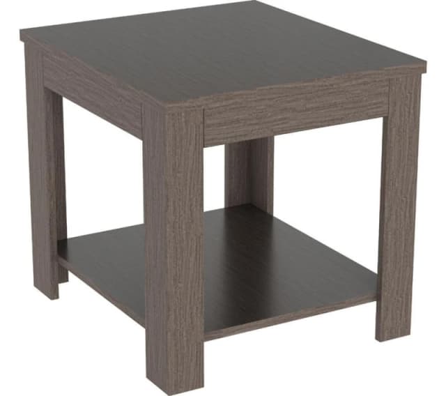 AVF Calibre CAT50GRE Side Table - Wood Veneer & Grey 5014117978096