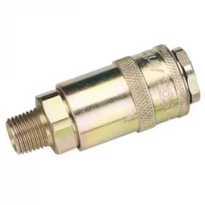 Draper 1/4" Male Thread PCL Tapered Airflow Coupling (Sold Loose)