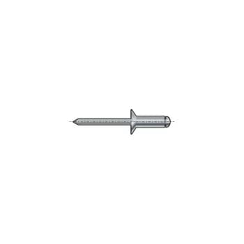4.8X16MM Aluminium Countersunk Head Rivet (Box 250) - Qualfast