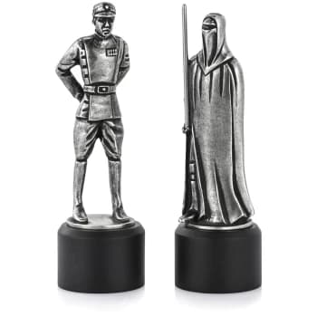 Royal Selangor Star Wars Pewter Chesspiece - Imperial Officer and Red Guard (Bishop/Knight)