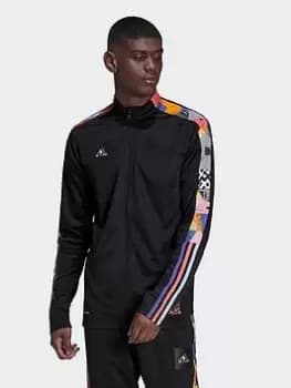 adidas Tiro Pride Track Top, Black/Multi Size M Men