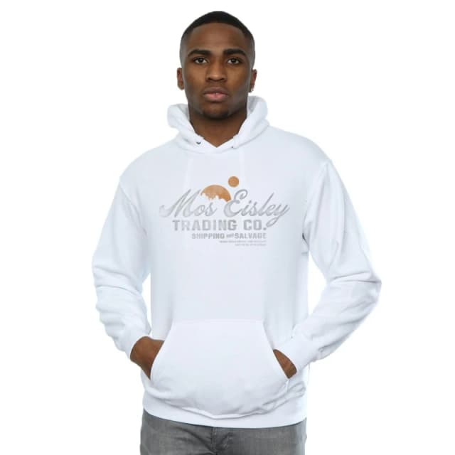 Star Wars Star Wars Men Mos Eisley Trading Co Hoodie in White Size: Small White S Male 5059934032309
