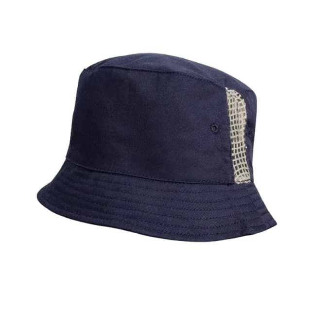 Result Result Men Deluxe Washed Cotton Side Panels Bucket Hat in Navy Navy One Size Male 5063527209221