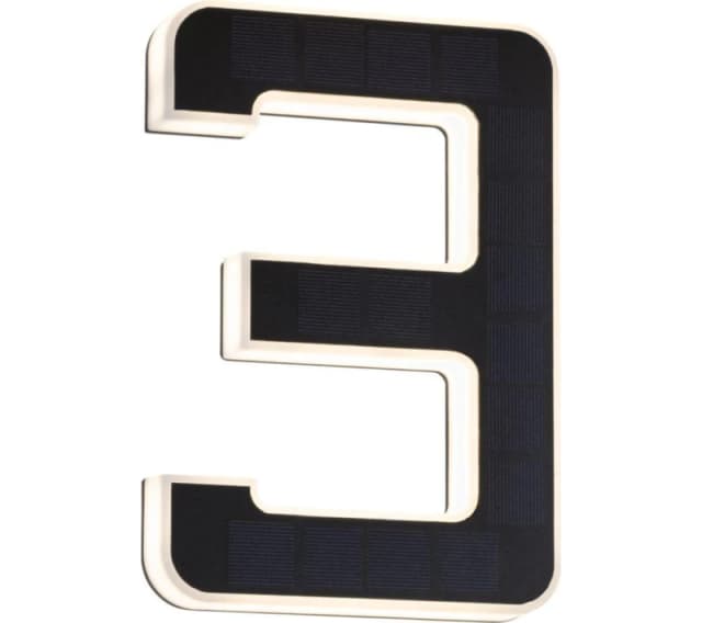 PAULMANN Solar LED House Number Light - No. 3 4000870798447