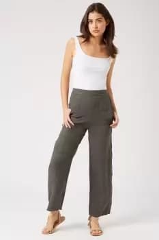Wide Leg Linen Trousers