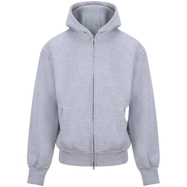 AWDis AWDis Men Signature Heavyweight Full Zip Hoodie in Grey Size: X-Small Grey XS Male 5063652586471