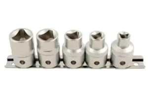 Laser Tools 5683 Triangular Socket Set 1/2"D 5pc