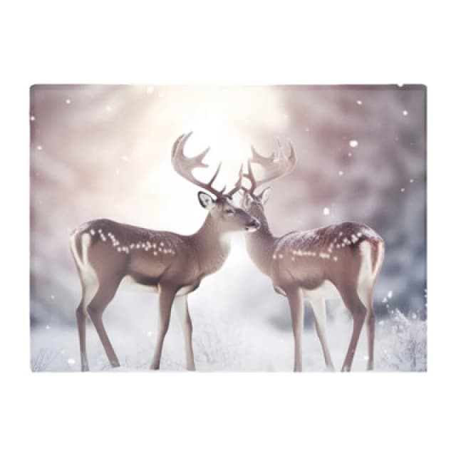 Warren Reed Designer Reindeer In The Snow Chopping Board