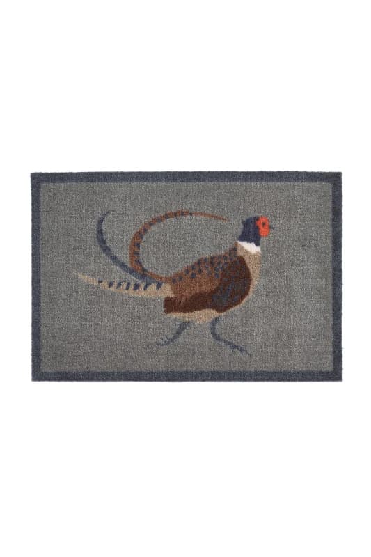 My Mat Washable Nylon Pheasant Indoor Mat Medium Beige