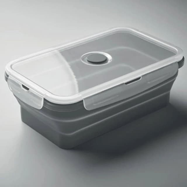 Treat Republic Grey Collapsible Lunch Box Grey unisex Standard