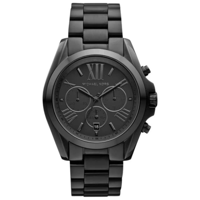 Michael Kors Bradshaw Black Ion Chronograph Ladies Watch MK5550