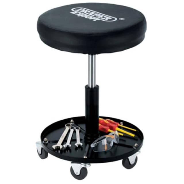Draper Expert Heavy Duty Rolling Work Stool 54216