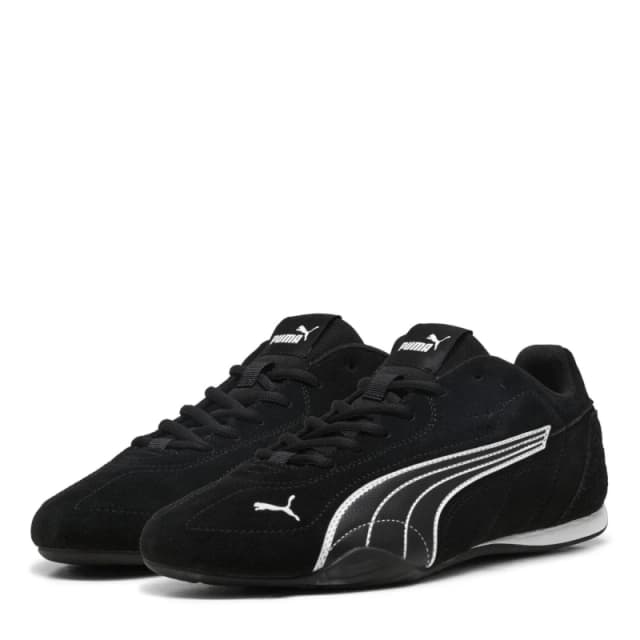 Puma Mens Catch Low-Top Trainers Blk/Wht Suede male 11 (46)